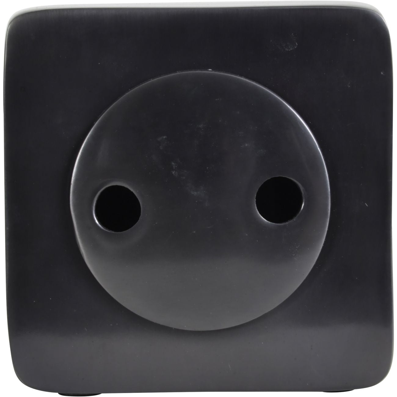Thompson Solid Aluminium Black Square Carriage Mantel Clock